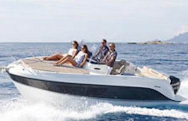 Rent Quicksilver 605 Sundeck Boat for 4 Person in Großenbrode, Germany