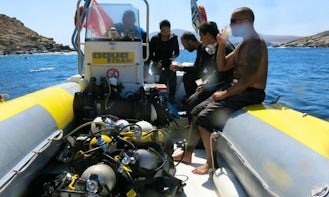 Boat Diving In Kithnos