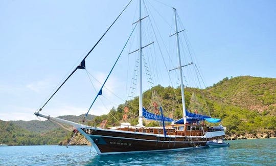98' Sailing Gulet to cruise in Turkey