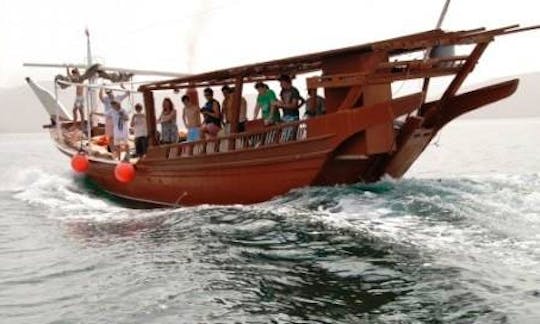 Traditional Omani Dhow Boat Cruises for 25 Person in Khasab, Oman