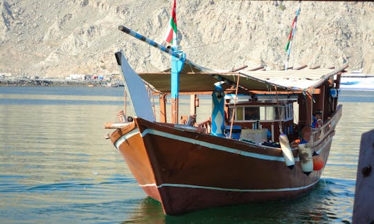 Traditional Omani Dhow Boat Cruises for 25 Person in Khasab, Oman