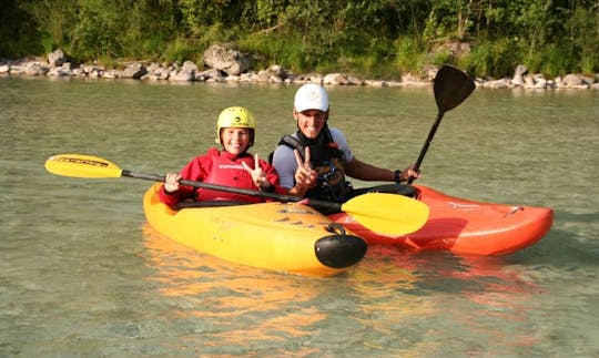 Kayak in Čezsoča, Slovenia