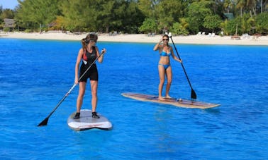 Stand Up Paddle Boarding In Vaitape, French Polynesia