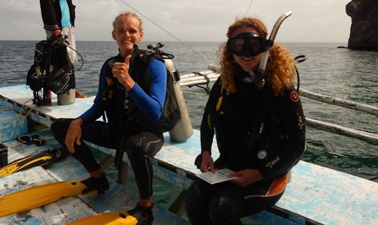 Outrigger Boat Scuba Lessons in Donsol