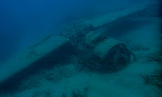 Messerschmitt wreck dive.
Advanced divers only!