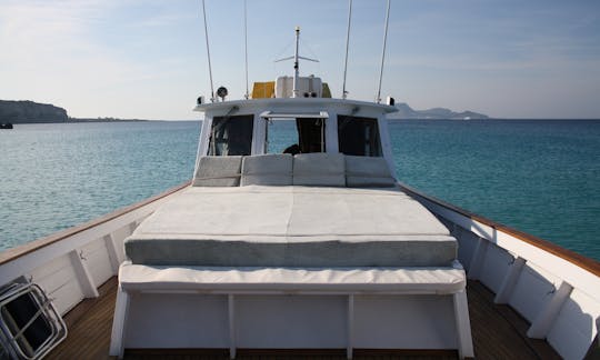 Captained 50 ft Motor Yacht Charter for Up to 8 People in Santa Marina Salina, Italy