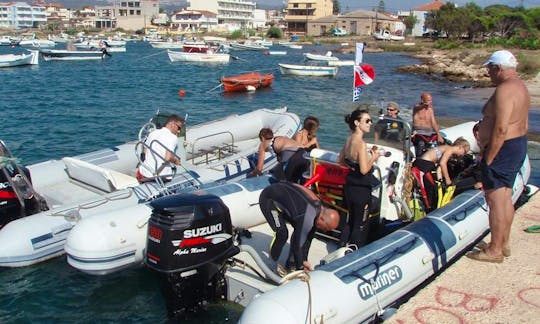 RIB Diving Trips in Messinia, Greece