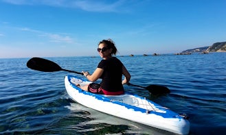 Safe to Use Single Kayak for Hire in Kerkira, Greece
