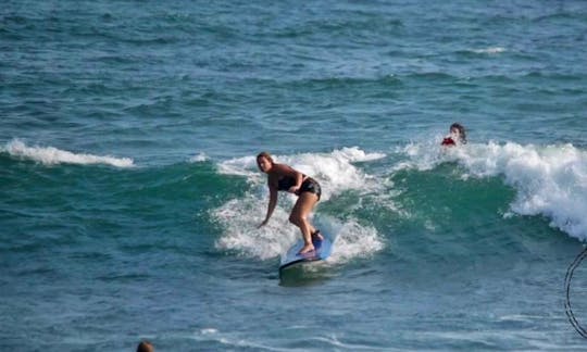 Fun Surfing Lessons with professional guide in Kuta Utara