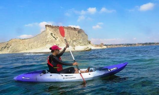 Single Kayak Rental in Gzira and Salina Bay, Malta