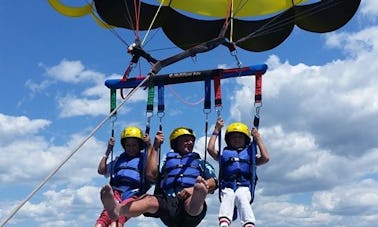 Parasailing in Paihia, New Zealand