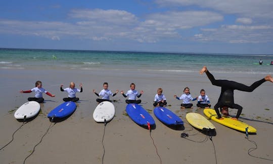 Fun Surf Lessons for all ages with amazing instructors In Penmarch