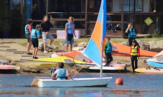 Windsurfing on Mediterranean Sea and Lakes of the Regional Natural Park of Narbonne