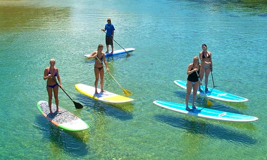 Stand Up Paddleboard Trip on L' Averyron Rivers in Saint-Antonin-Noble-Val