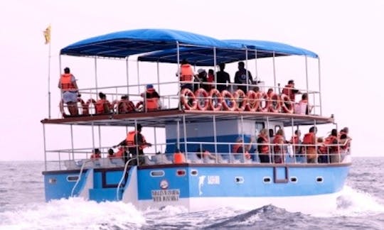 Enjoy Boat Tour in Weligama, Sri Lanka on this Passenger Boat