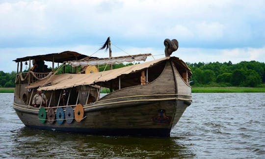 'Jaćwież' Boat Cruising in Augustów