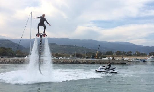 Flyboarding in Badolato, Italy