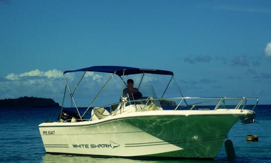 Rent the White Shark 226 Open Center Console In Basse-Terre, Guadeloupe