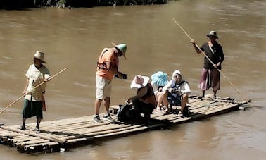 Balsa de bambu na Tailândia