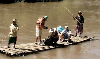 Bamboo Raft in Thailand