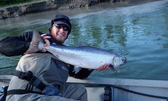 Enjoy Fishing On Bass Boat In Anchorage, Alaska