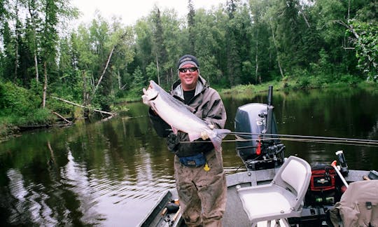 Enjoy Fishing On Bass Boat In Anchorage, Alaska