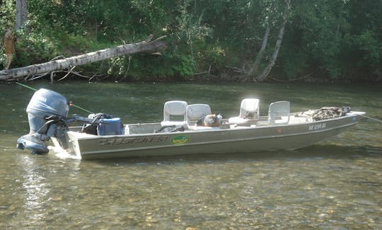 Enjoy Fishing On Bass Boat In Anchorage, Alaska