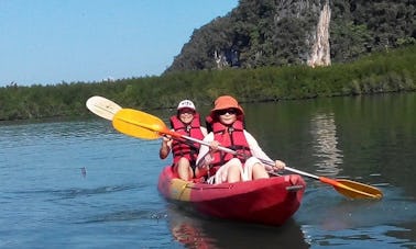 Increíbles recorridos en kayak doble en Tambon Pak Nam, Tailandia