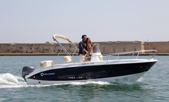 Lancha motora Ideamarine 58 para alquilar en Italia