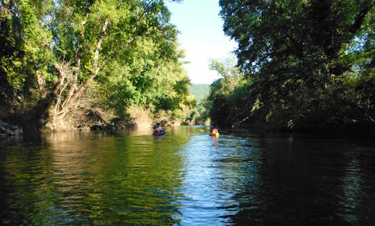 Single Kayak Tours in the Cèze River