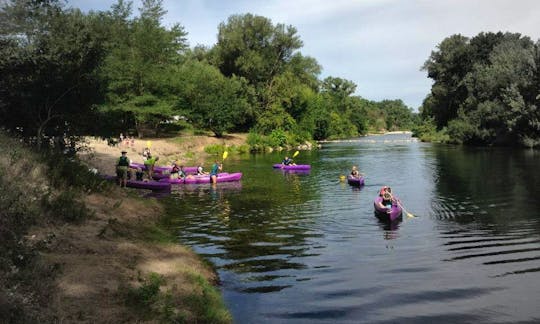 Single Kayak Tours in the Cèze River