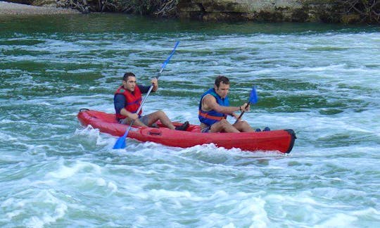 Discover the beauty of Collias Languedoc, France on Double Kayak Tour