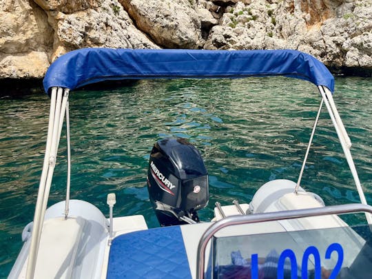 Rib Rental for fast and comfortable navigation Castellammare- Scopello- Zingaro