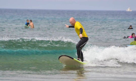 Surf Lessons in Arona