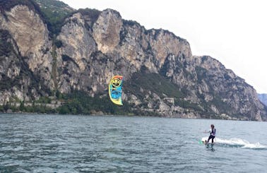 Kitesurfing In Tremosine, Lombardia