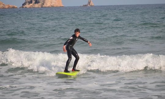 Surfing in Torroella de Montgrí, Spain