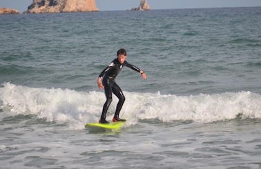 Surfing in Torroella de Montgrí, Spain