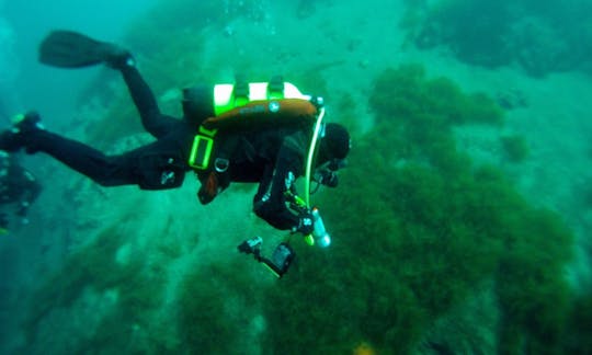 Lección de buceo en Montecassiano