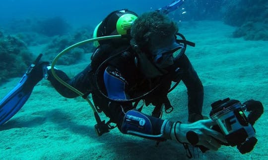 Lección de buceo en Montecassiano