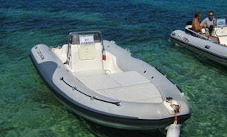 Rent a Self Dive 16 ft RIB for 8 People in Stintino, Italy