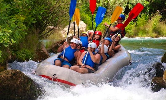 Rafting on the Cetina river in Omiš