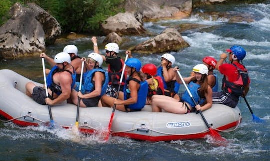 Rafting on the Cetina river in Omiš