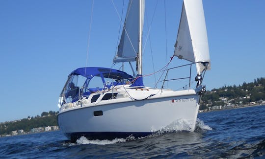 Puget Sound Sailing Adventure on 32' Hunter Sailboat