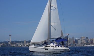 Aventura a vela en Puget Sound en un velero Hunter de 32 pies