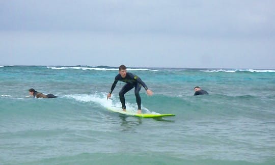 Surf Lessons in Chatan-chō, Japan
