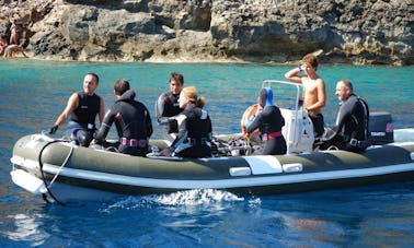 Viagem de mergulho em Ustica, Sicília