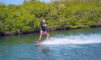 Wakeboarding in Willemstad, Curacao