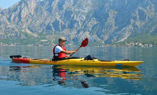 Sea Kayaking Tour for 4 Brave People at Kotor Bay in Montenegro
