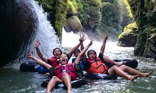 River tube rafting trips in Yogyakarta, Indonesia