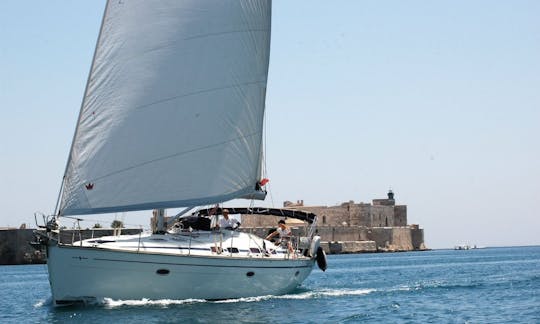 Carta de vela Bavaria 46 em Siracusa, Sicília, com o capitão Carlo e Federica